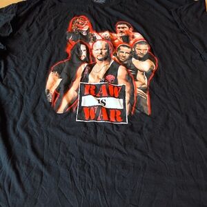 WWE Black 'Raw is War' Graphic Tee